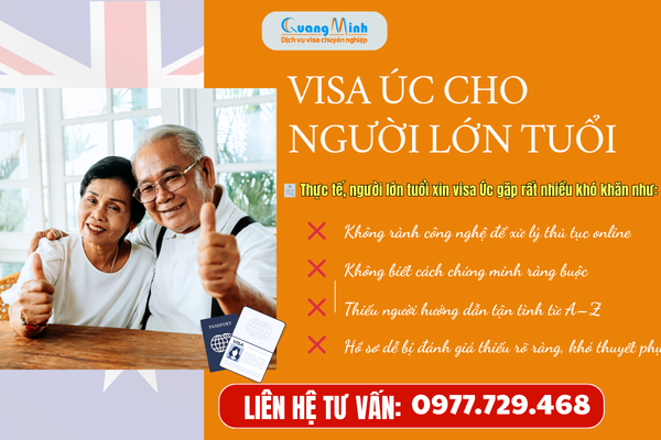 KINH NGHIỆM XỬ LÝ HỒ SƠ XIN VISA ÚC CHO NGƯỜI LỚN TUỔI